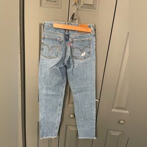 Levi's 501 Women's Straight Leg Crop Denim Jeans